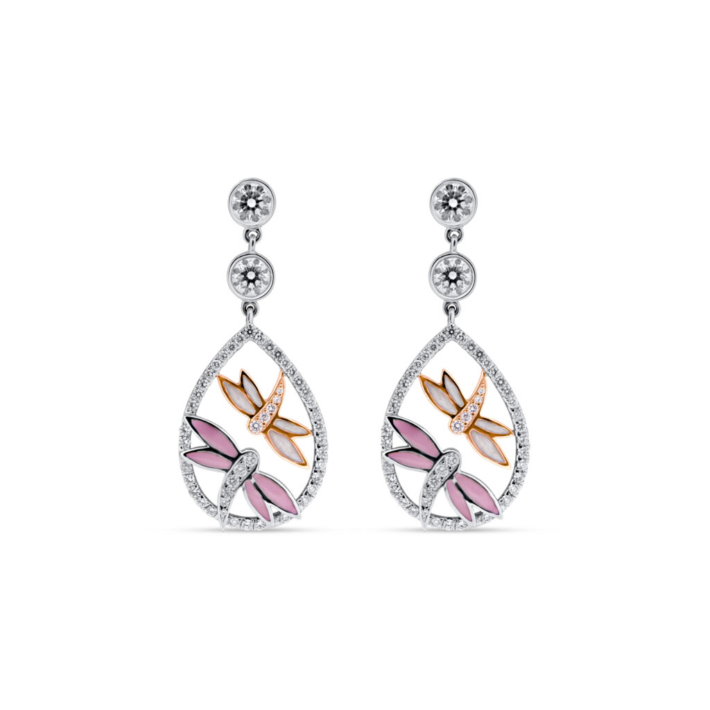 Boucles d'oreilles Libellule