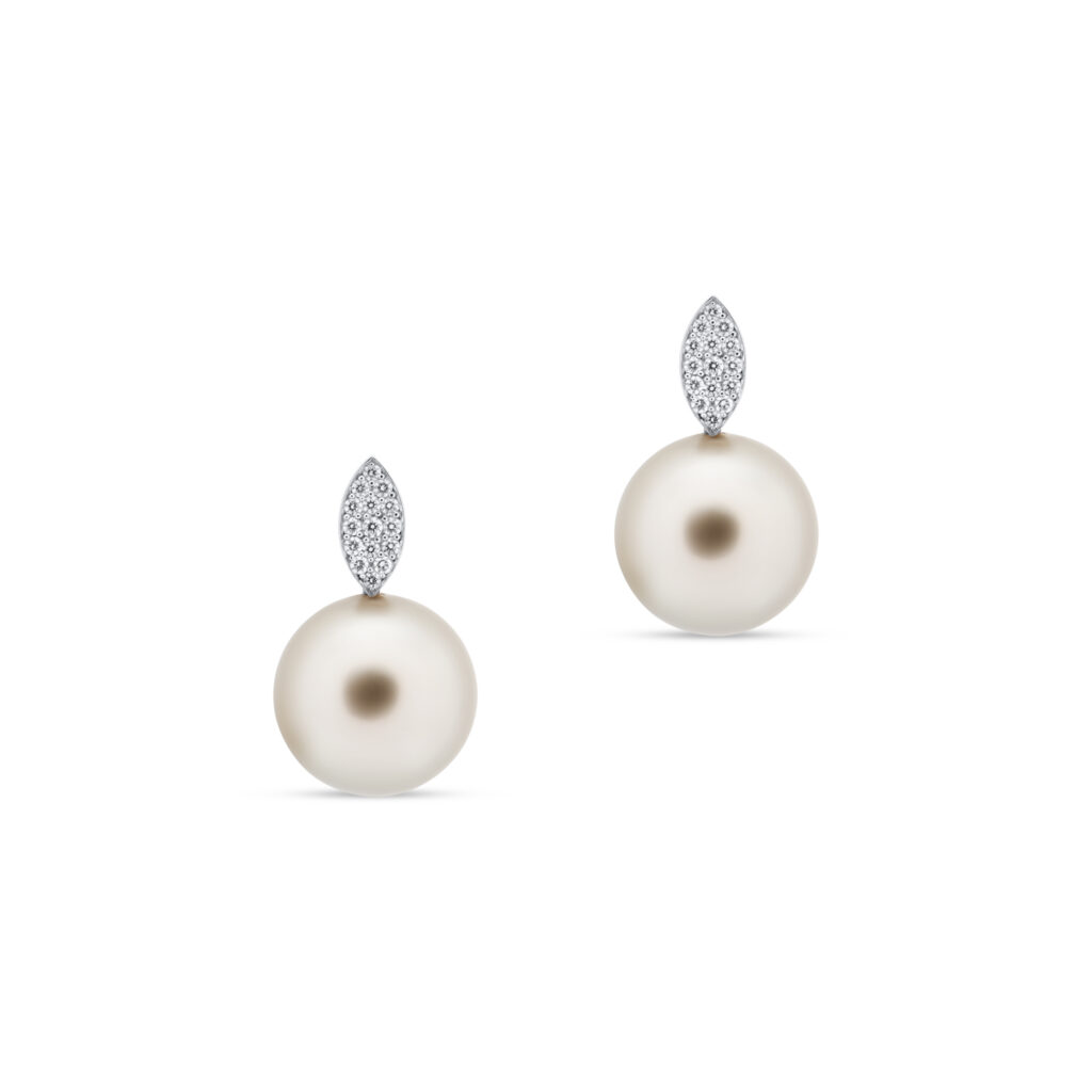 Tahitian pearl earrings