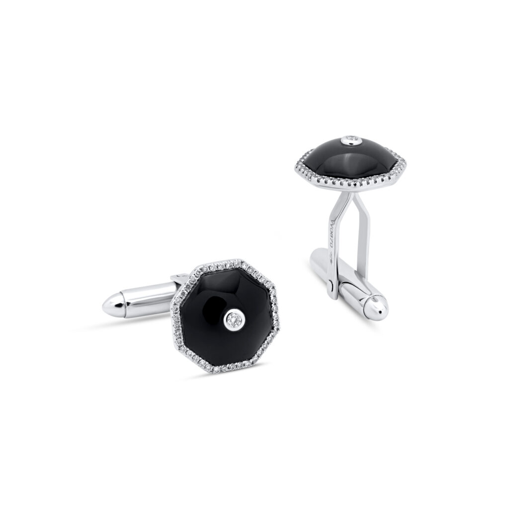 Octagon cufflinks